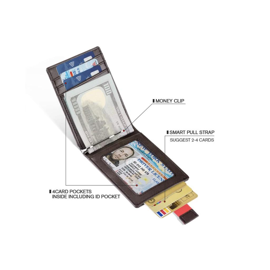 Ví bóp từ tính đa năng BlackMan Money Clip RFID - AsiaMart