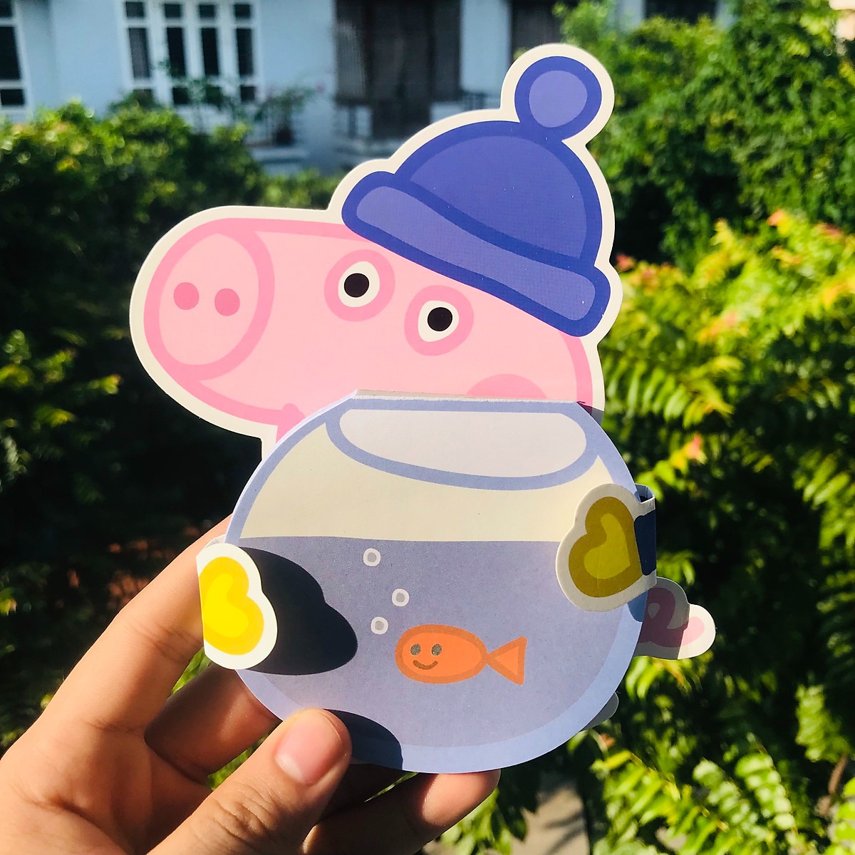 Giấy note cute ghi chú hình dễ thuơng có keo Peppa Pig Novelty Notepad