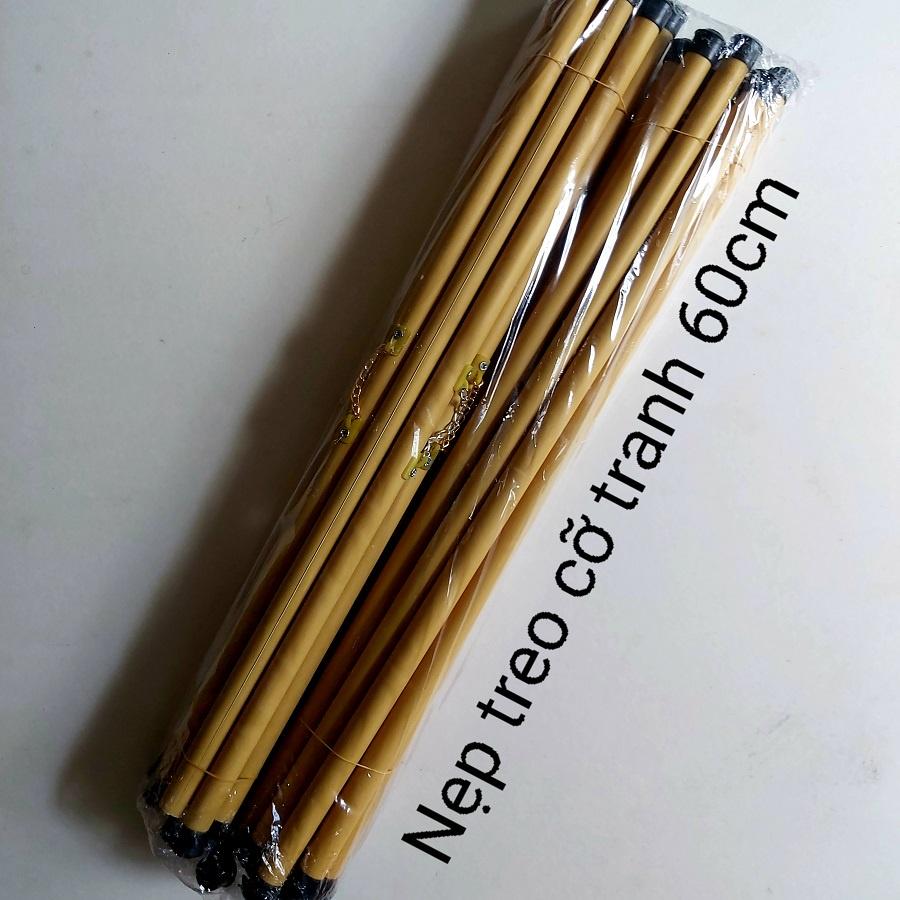 1 bó gồm 10 cặp ống sáo trúc treo lịch, ảnh, treo cỡ tranh 60cm