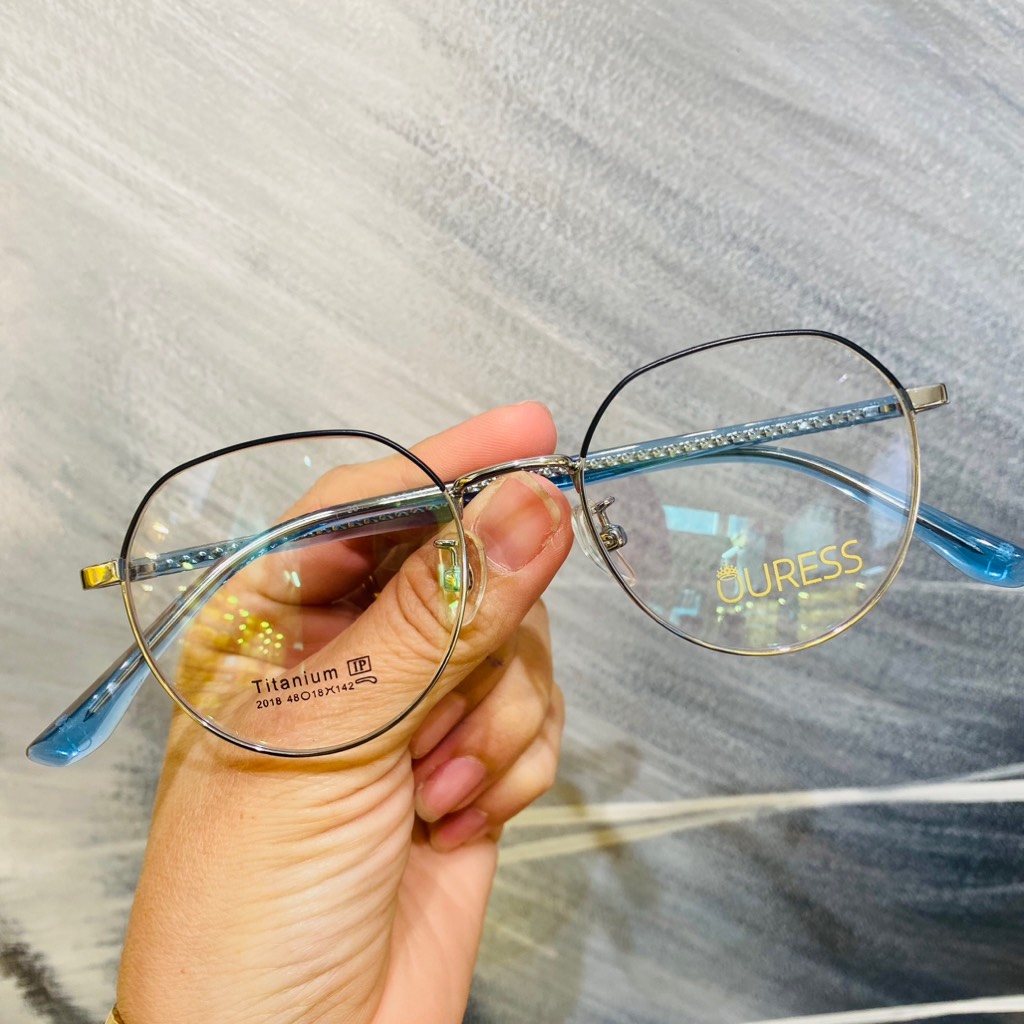 Gọng kính cận 2035 2018 chất liệu titan thời trang mắt kính OURESS nam nữ siêu nhẹ siêu bền