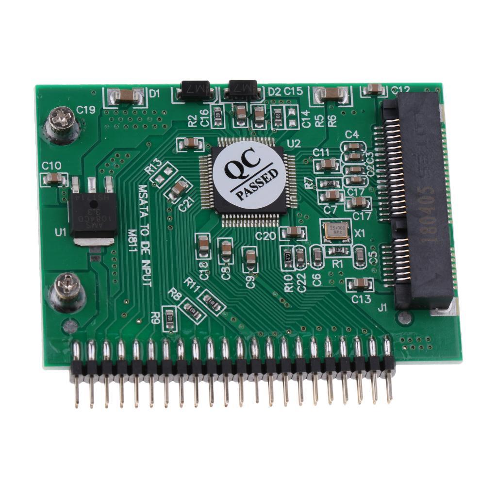 MSATA SSD to 2.5'' 44 Pin IDE Adapter Card Support Windows