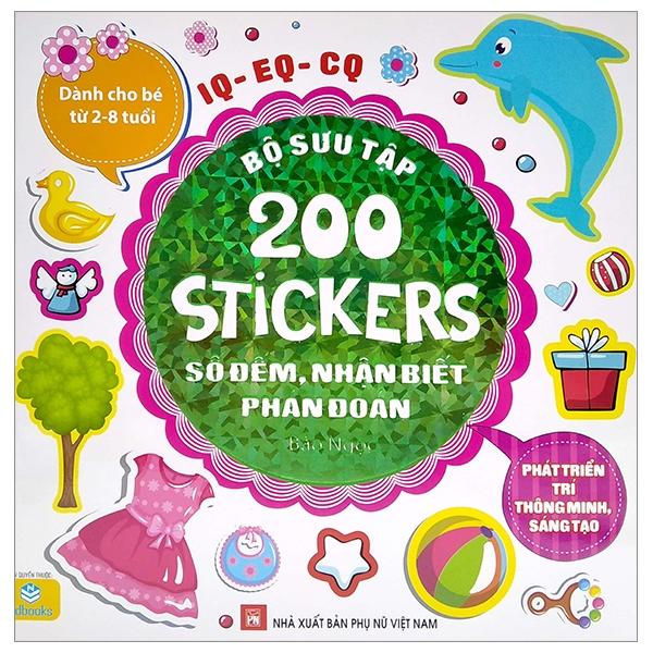 Hình ảnh Bộ Sưu Tập 200 Stickers - Số Đếm, Nhận Biết, Phán Đoán