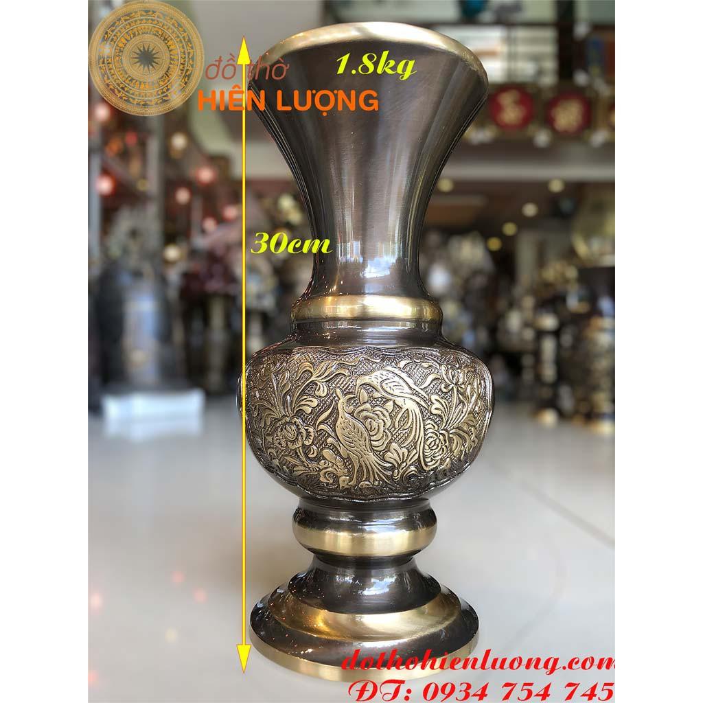 Lọ Hoa Highlight Vàng Bằng Đồng Thờ Cúng