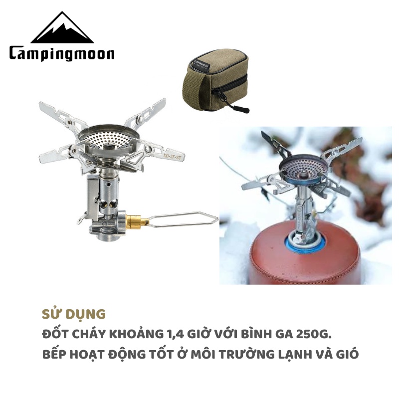 Bếp gas mini gấp gọn Campingmoon XD-2F