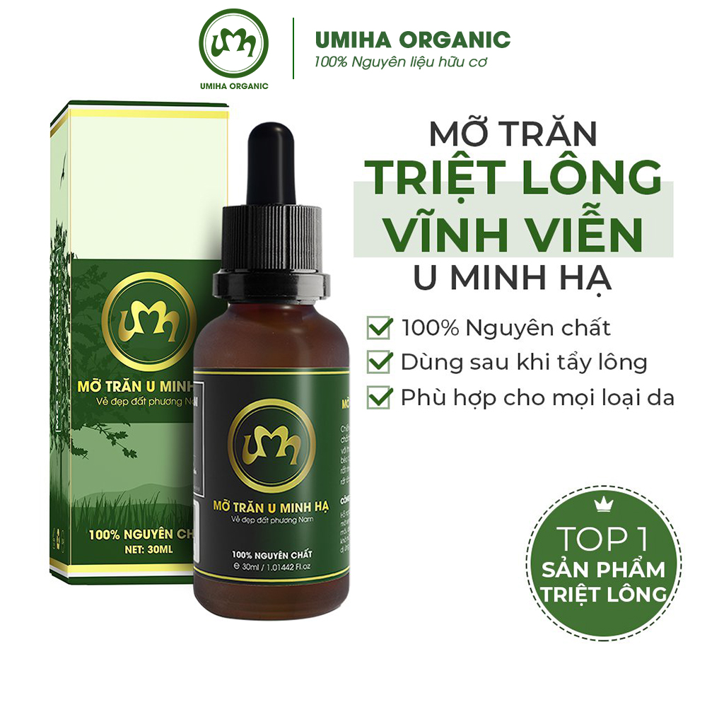 Combo triệt lông vĩnh viễn UMIHA với Mỡ trăn nguyên chất U Minh Hạ và Kem tẩy lông UMIHA an toàn tiết kiệm tại nhà