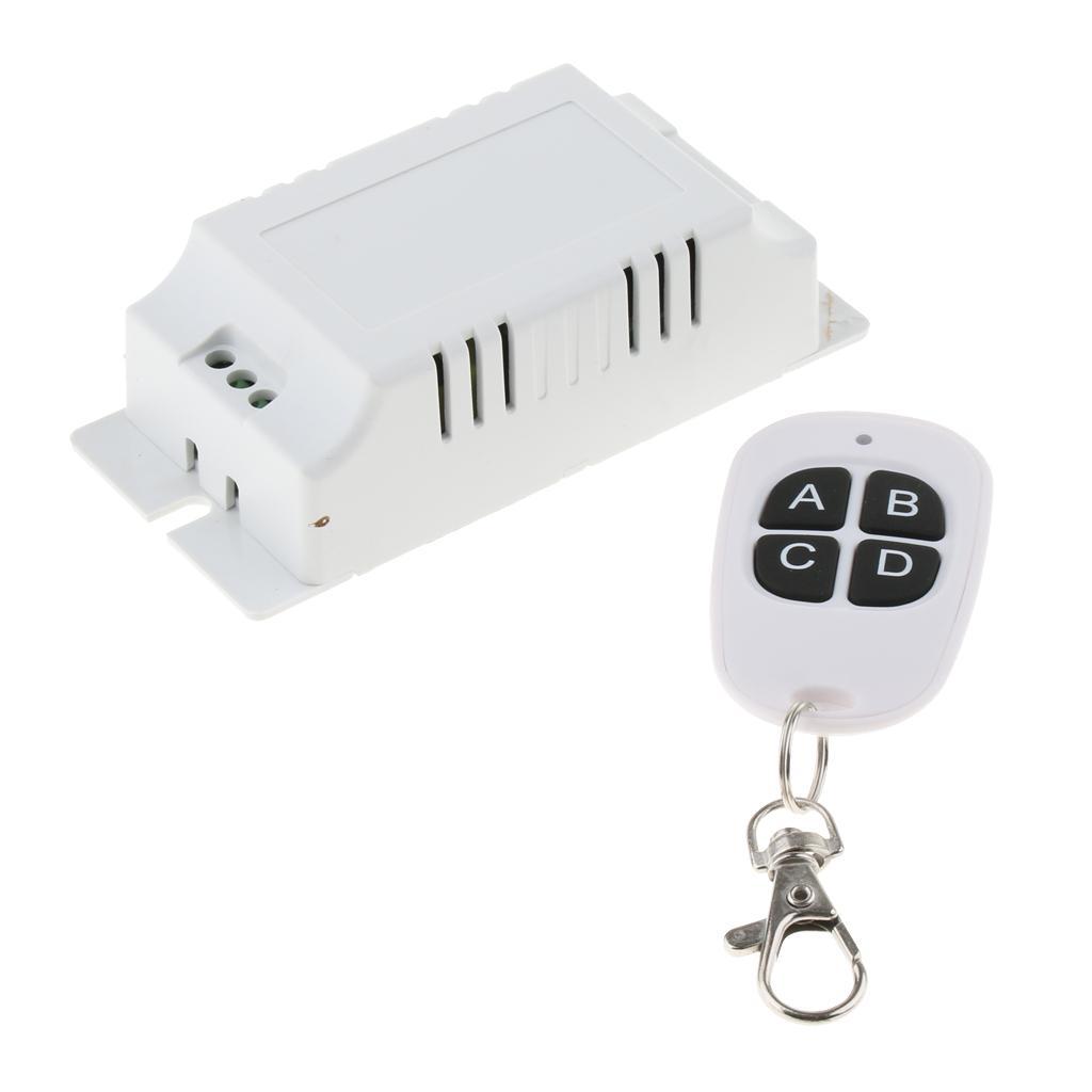 85-250V 4 Channel RF Wireless Remote Controller Switch Relay Receiver
