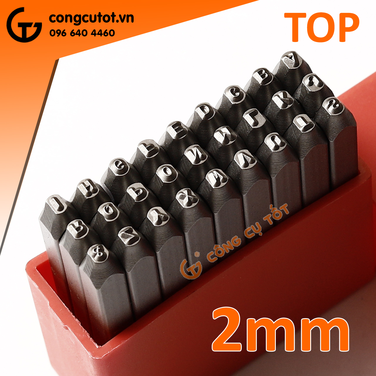 Bộ đóng chữ xuôi TOP 2mm