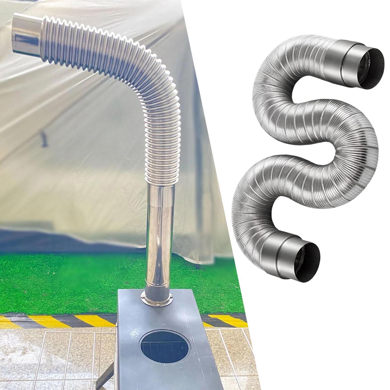 Gas Heater Exhaust Pipe Duct Bendable for Bathroom Heater Replacement