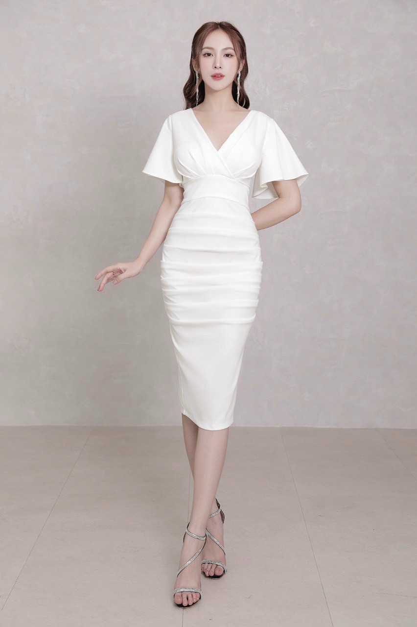 ĐẦM BODY CỔ V SIÊU ĐẸP