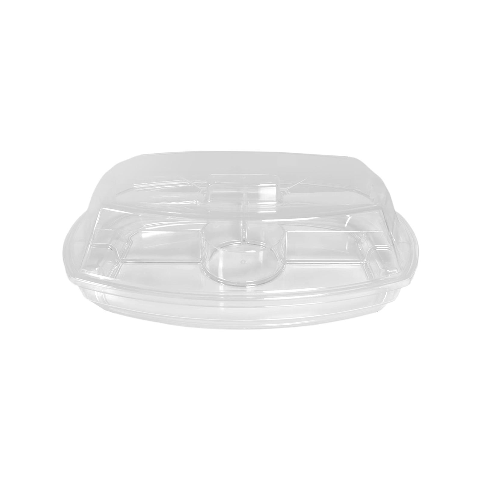 Ice Serving Tray Catering Trays Ice Serving 4 Compartment for Meats Vegetables Salad