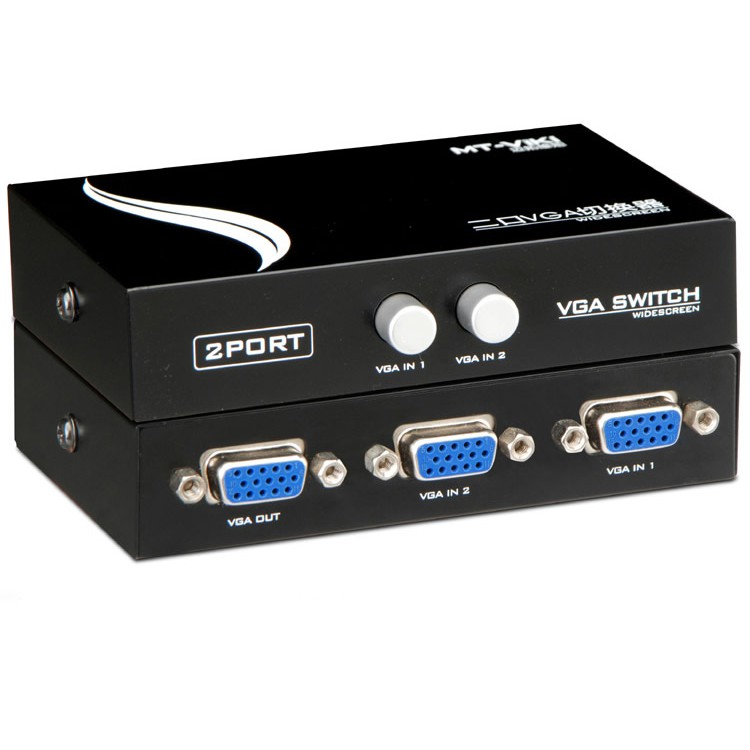 Bộ gộp VGA 2 vào 1 ra MK-VIKI (2 Port VGA Switch)