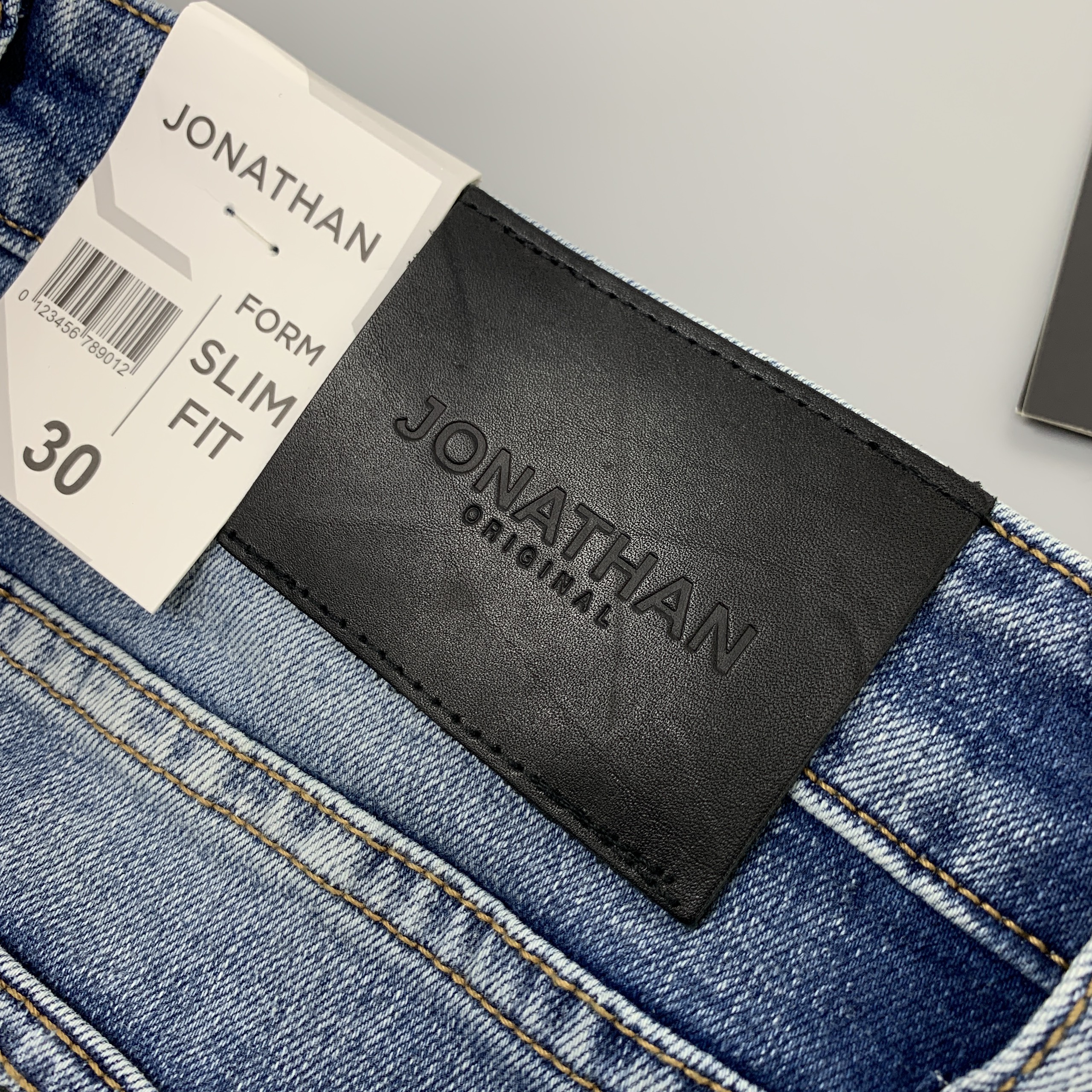 Quần jean nam xanh sáng JONATHAN QJ055 vải denim cao cấp co giãn nhẹ 4 chiều, form dáng chuẩn đẹp, trẻ trung, hottrend