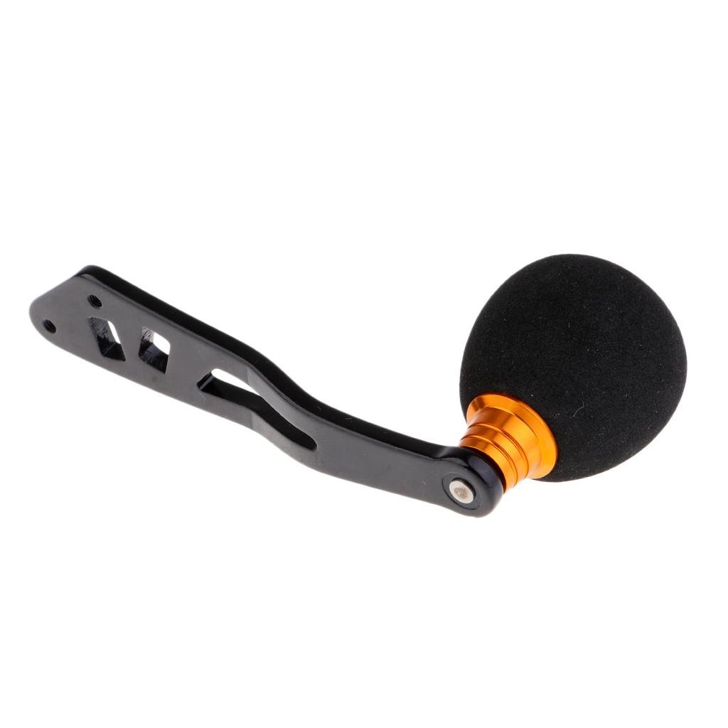 Power Fishing Reel Handle Knob Drum Baitcasting Reel Handle Rocker Arm Gold