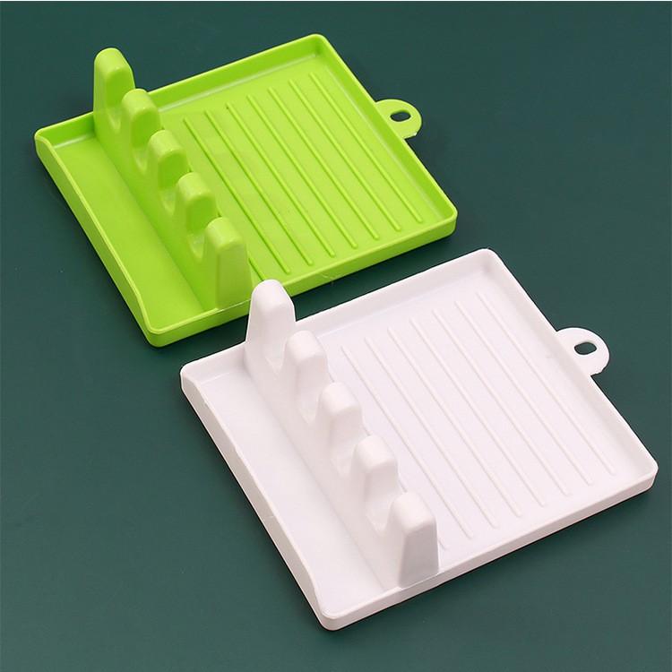 Giá gác muôi/ xẻng/ đũa làm bếp - Khay để dụng cụ nấu ăn - Giá để vung nồi nấu ăn Duashop