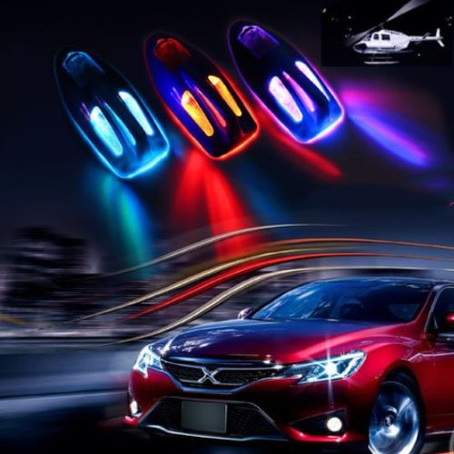 ĂNG TEN VÂY CÁ MẬP CÓ ĐÈN LED NĂNG LƯỢNG MẶT TRỜI TRANG TRÍ XE Ô TÔ