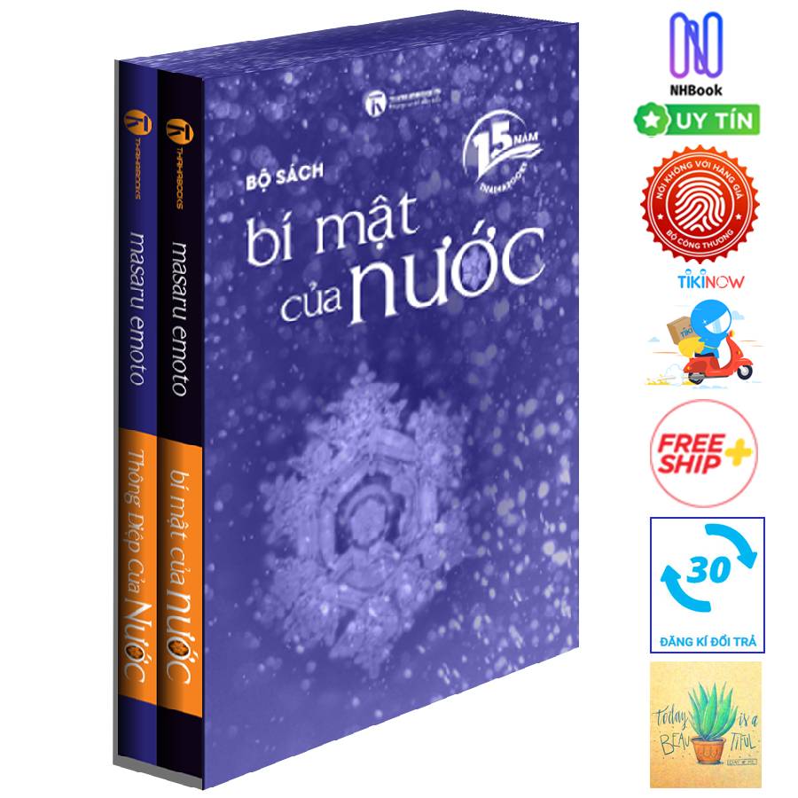 Boxset 02 tập BÍ MẬT CỦA NƯỚC – THÔNG ĐIỆP CỦA NƯỚC [15 năm Thaihabooks] - Tặng sổ tay