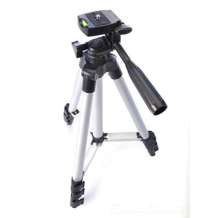 Giá đỡ điện thoại kẹp điện thoại livestream cho máy ảnh và điện thoại Tripod TF -3110- Gậy 3 Chân Kèm Giá Đỡ