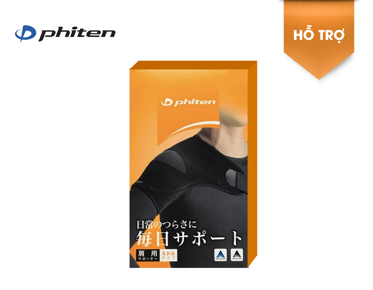 Đai cố định khớp vai loại vừa Phiten Supporter Shoulder Middle Type AP178004/AP178005