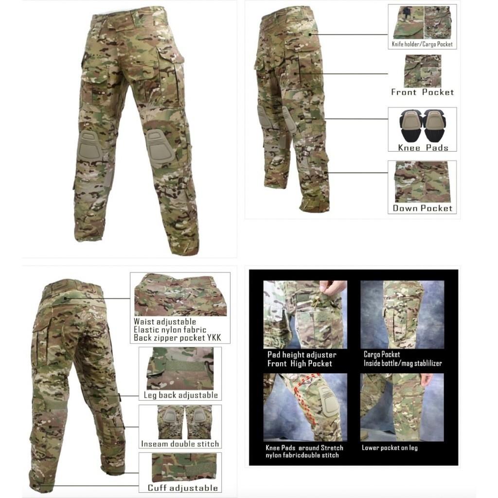 Quần dài chiến thuật combat_leo núi_dã ngoại - rêu