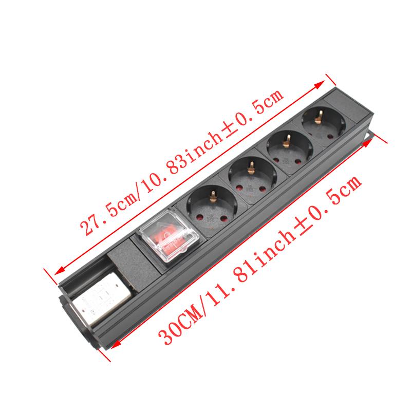 HIFI Audio Noise AC Bộ lọc nguồn điện Điều hòa Bộ điều hòa Bộ điều chỉnh bảo vệ Surge With Outlets EU Dải nguồn 2-10AC