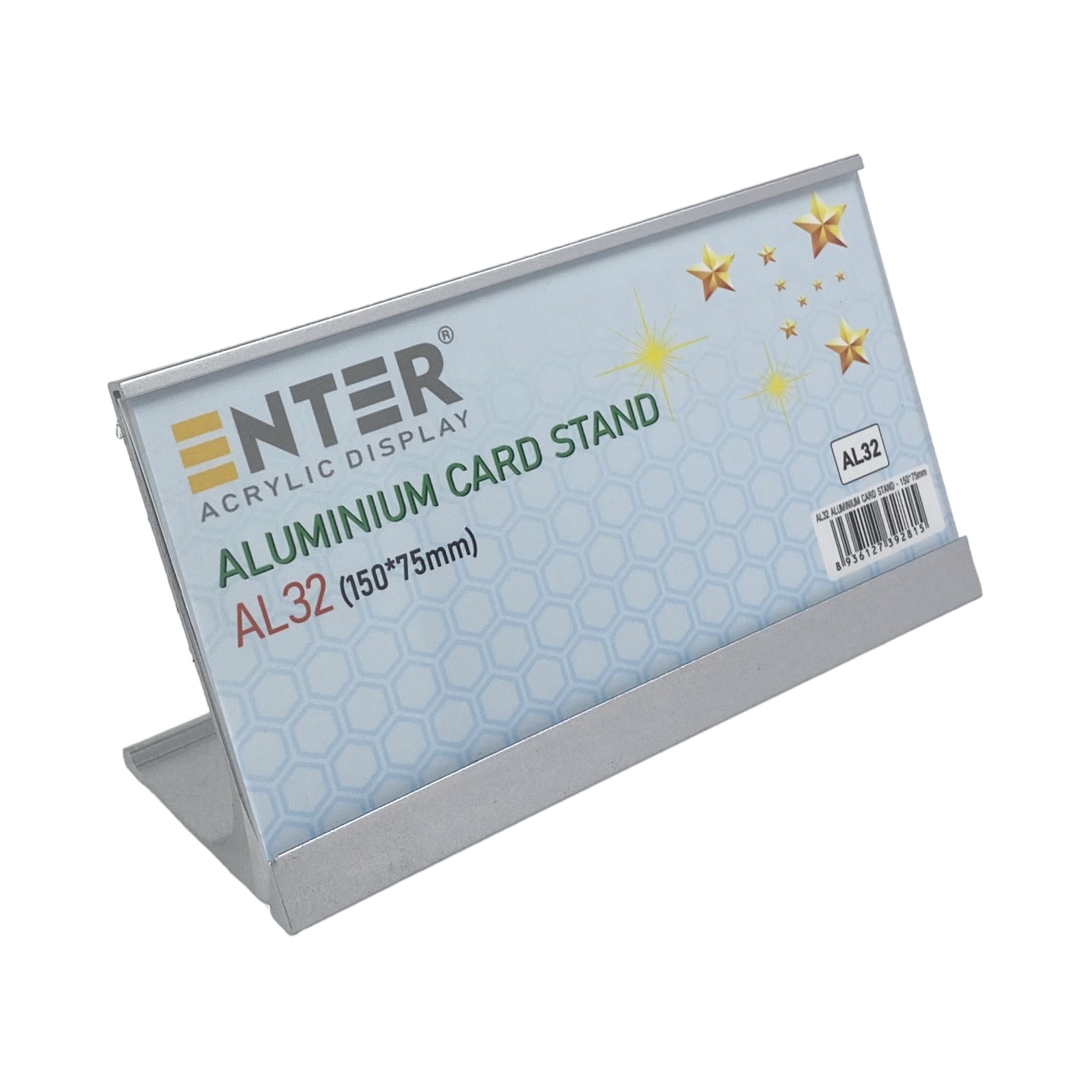 Bảng thông tin để bàn nhôm Enter AL32 150x75mm, Khung thông tin sản phẩm, Khung bảng giá, Kệ trưng bày để bàn