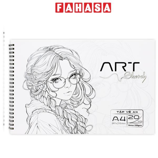 Tập Vẽ Lò Xo Art Sketch A4 - 40 Trang 220gsm - The Sun 03