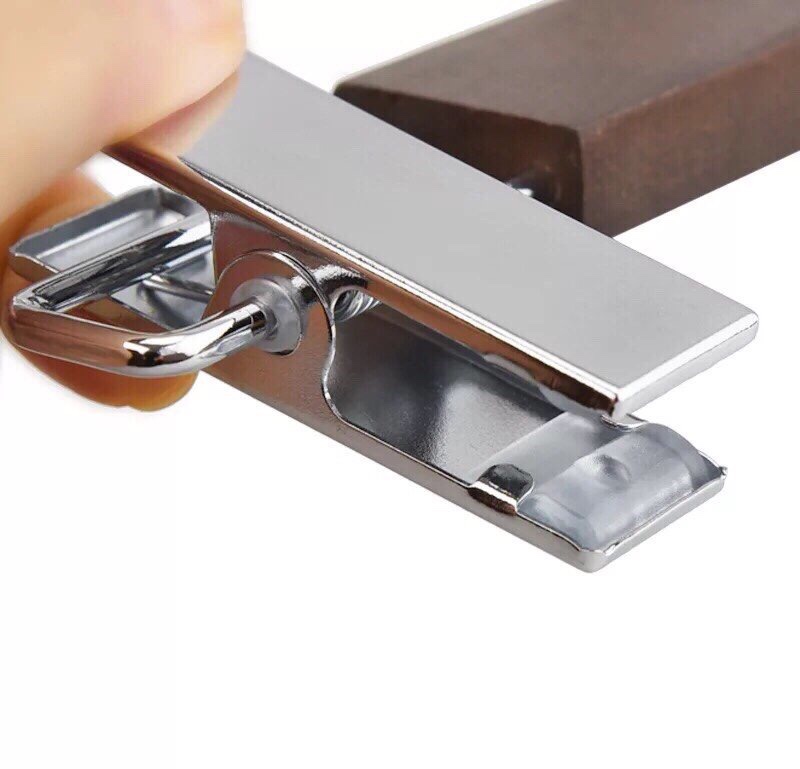 Móc Kẹp Gỗ Nâu Inox Cao Cấp 32cm