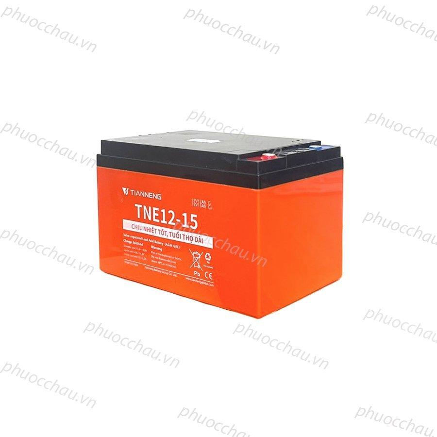 Ắc Quy Xe Đạp Điện Thiên Năng TIANNENG TNE12-15 12V-15AH dùng cho Loa Kéo, Năng Lượng Mặt Trời