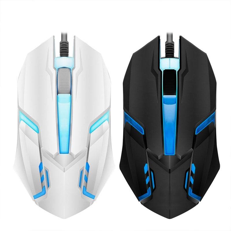 Chuột quang chơi game ANKNDO có dây tích hợp và đèn nền 7 màu RGB không gây tiếng ồn dành cho laptop và PC
