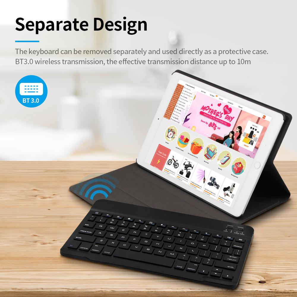 Vỏ bàn phím không dây BT3.0 cho iPad Air1 / iPad Air2 / iPad Pro 9.7 / iPad 9.7