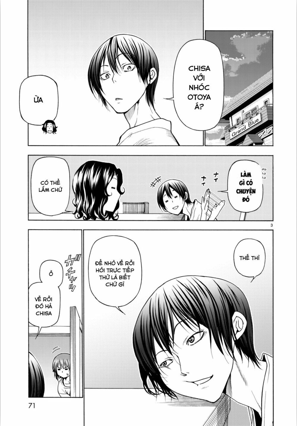 cô gái thích lặn - grand blue chapter 36 3