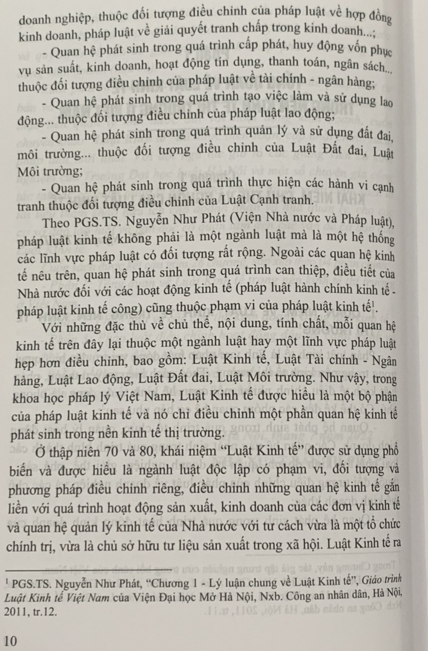 Luật kinh tế chuyên khảo