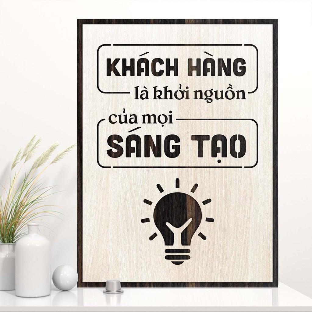 Tranh động lực - Khách hàng là khởi nguồn của mọi sáng tạo