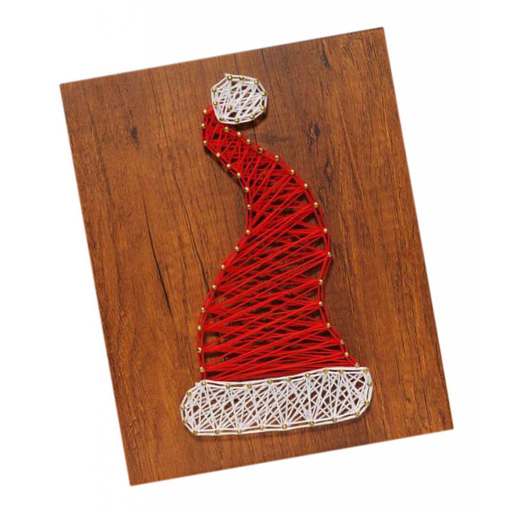 Creative Santa Hat String Art Kits for Childern Adults DIY Crafts