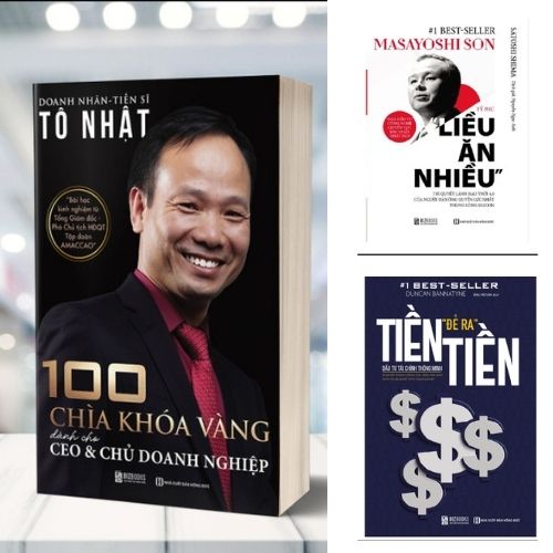 Combo Best Seller :100 chìa khoá CEO, Tỷ phú liều ăn nhiều, Tiền đẻ ra tiền  - The king of books