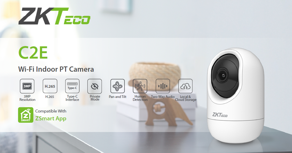 Camera giám sát wifi Zkteco C2E - Hàng chính hãng