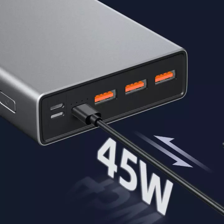 Pin sạc dự phòng Yoobao 99Wh 26800mAh thiết kế vỏ nhôm nguyên khối hỗ trợ sạc nhanh PD 45W, QC 3.0 cho điện thoại laptop, Macbook. Thích hợp cho các chuyến đi du lịch, công tác xa,....