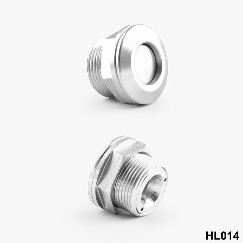 10pcs Bonnet Hood Pins Lock Kit 7/8" Push Button Quick Release Latch Silver