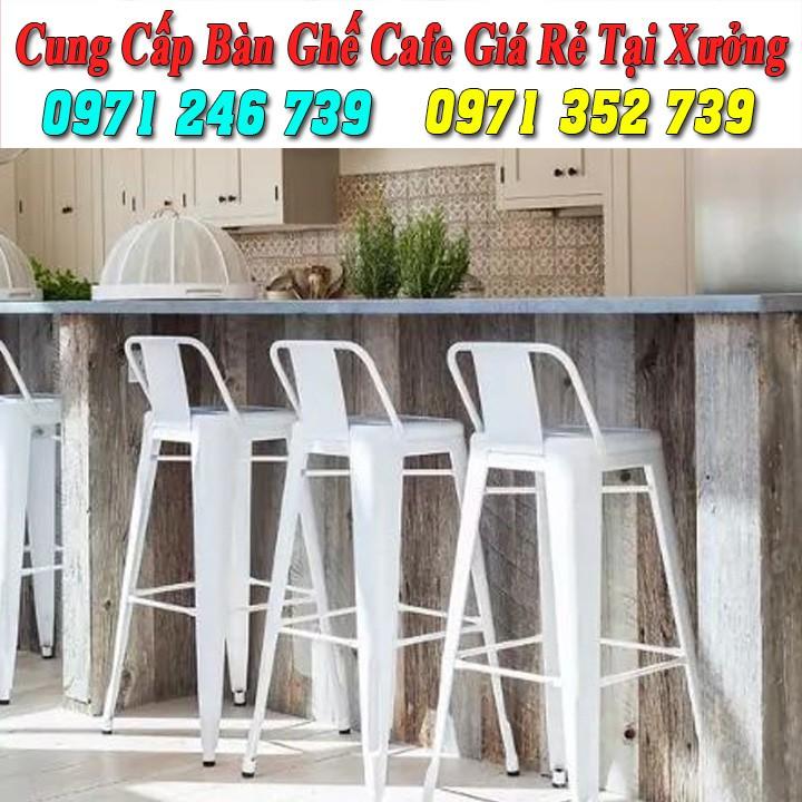 Ghế bar, ghế cao tolix có tựa