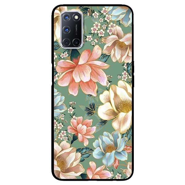 Ốp lưng dành cho Oppo A52 - A72 - A92 mẫu Hoa Xanh Hồng Vàng