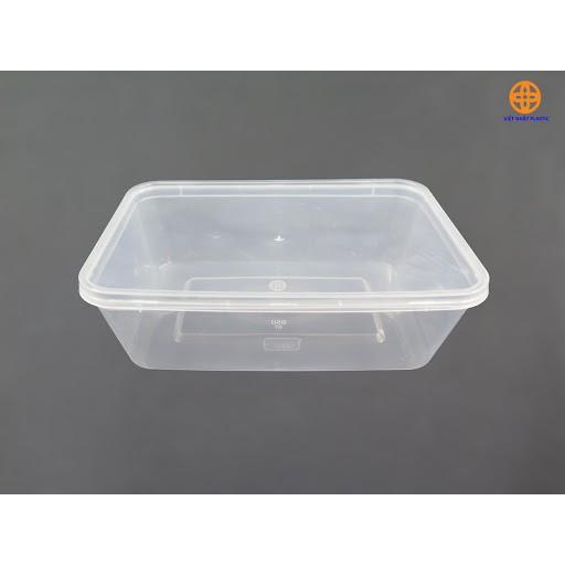 Bộ 4 hộp đựng thực phẩm nhựa Thái Lan 550 - 650 ml - 750ml - 1000ml, quay được lò vi sóng