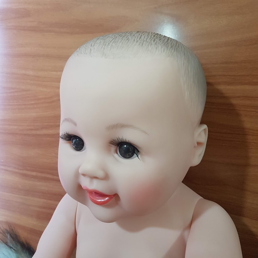 Búp Bê Tái Sinh Bé Trai Áo Thỏ Nhựa Mềm 50cm - Silicone Reborn Baby 20 icnh Doll