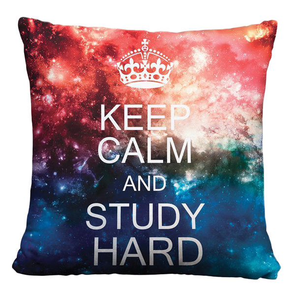 Gối vuông Keep calm and study hard - GVGA029
