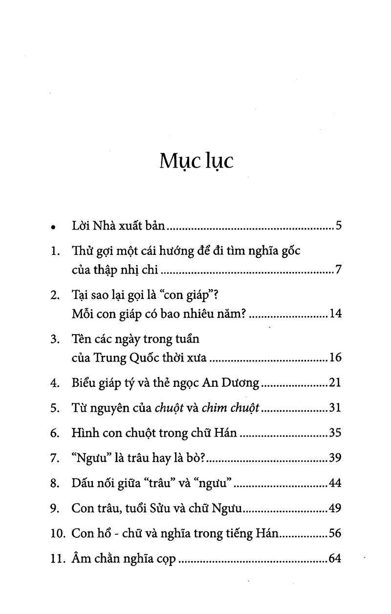 Từ Thập Nhị Chi Đến 12 Con Giáp