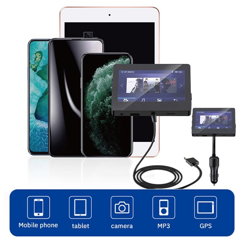 Máy Phát Nhạc MP5 4.3 Inch Bluetooth 5.0 USB 12V 24V Cho Xe Hơi
