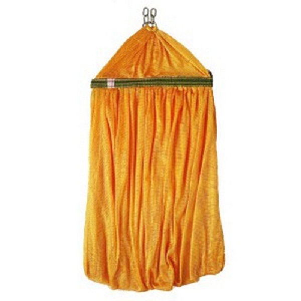 Võng lưới khổ rộng size lớn cán thép 57cm, Chất liệu 100% Sợi polyester - Lưới 2 lớp dày mềm chắc chắn, đã căng kim, ít giãn