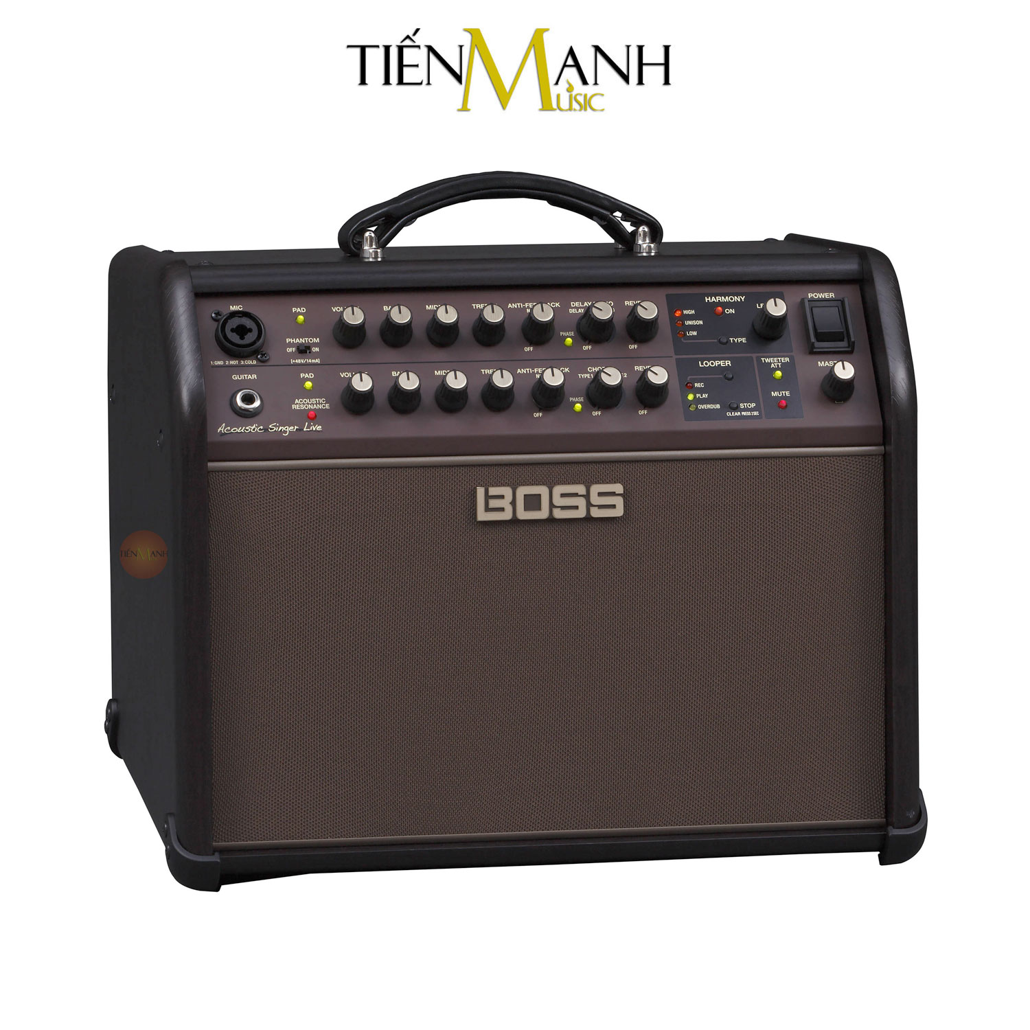 Amply Boss ACS Live - Ampli Hát Cho Ca Sỹ, Đàn Guitar & Nhạc Cụ Mộc Acoustic Singer Amplifier Hàng Chính Hãng