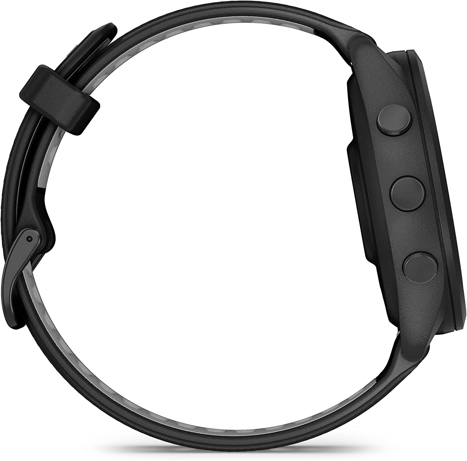 Đồng hồ Garmin Forerunner 265_Mới, hàng chính hãng - Black Bezel and Case with Black/Powder Gray Silicone Band