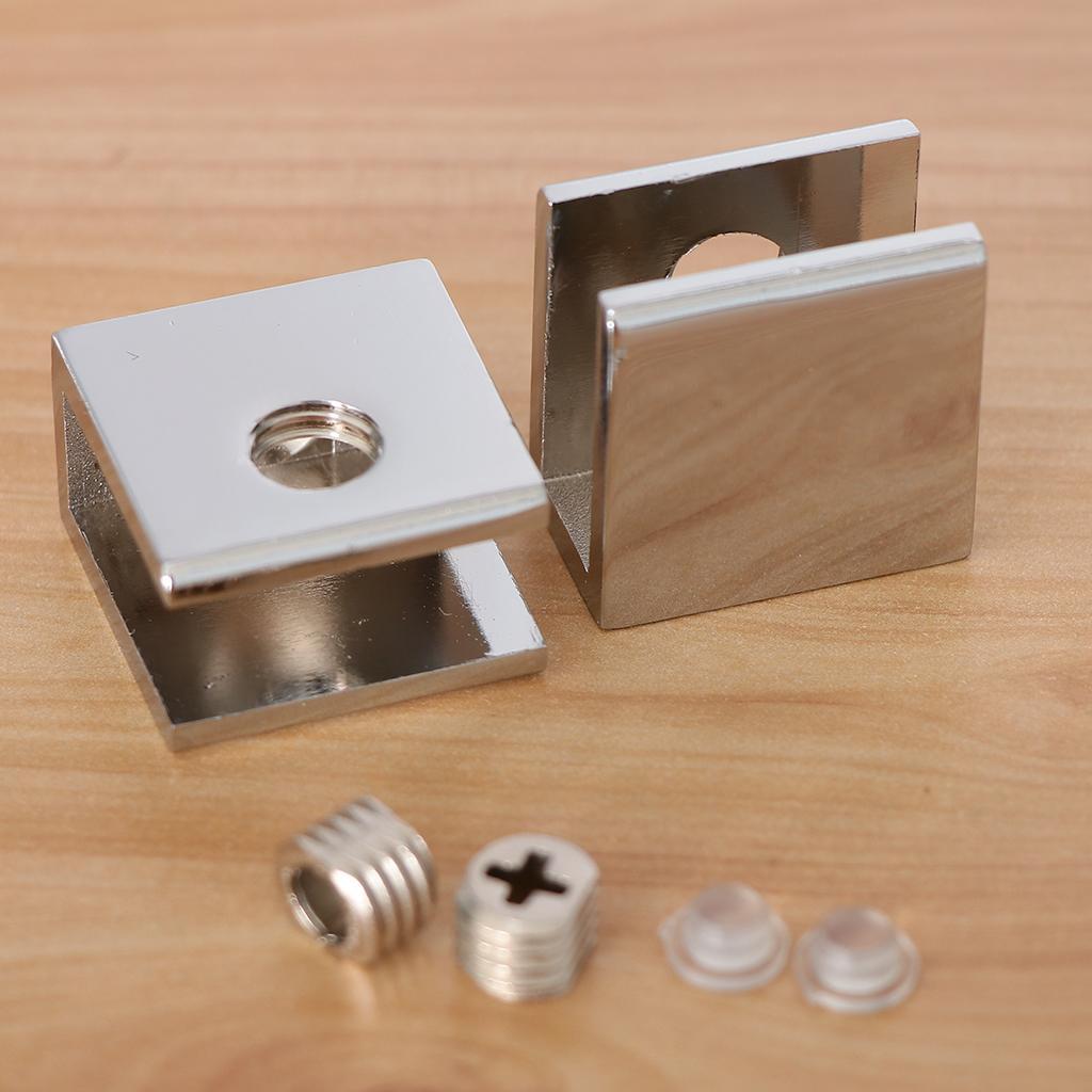 5x2 pack Zinc Alloy Fixed Glass Clamp Adjustable Glass Brackets A-8-10mm