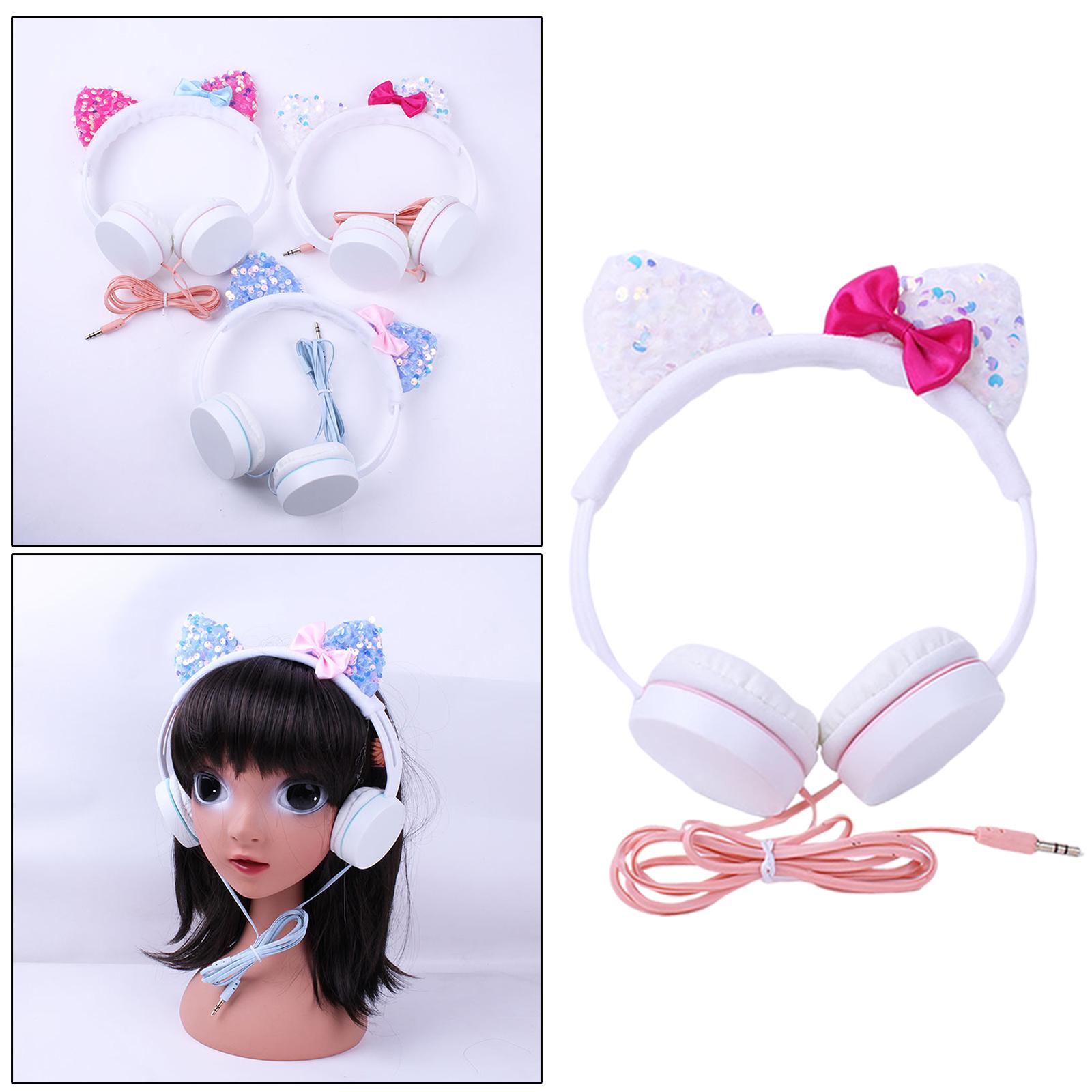 Cat Ear Headset Music Headphones Earphone for Smart Phone